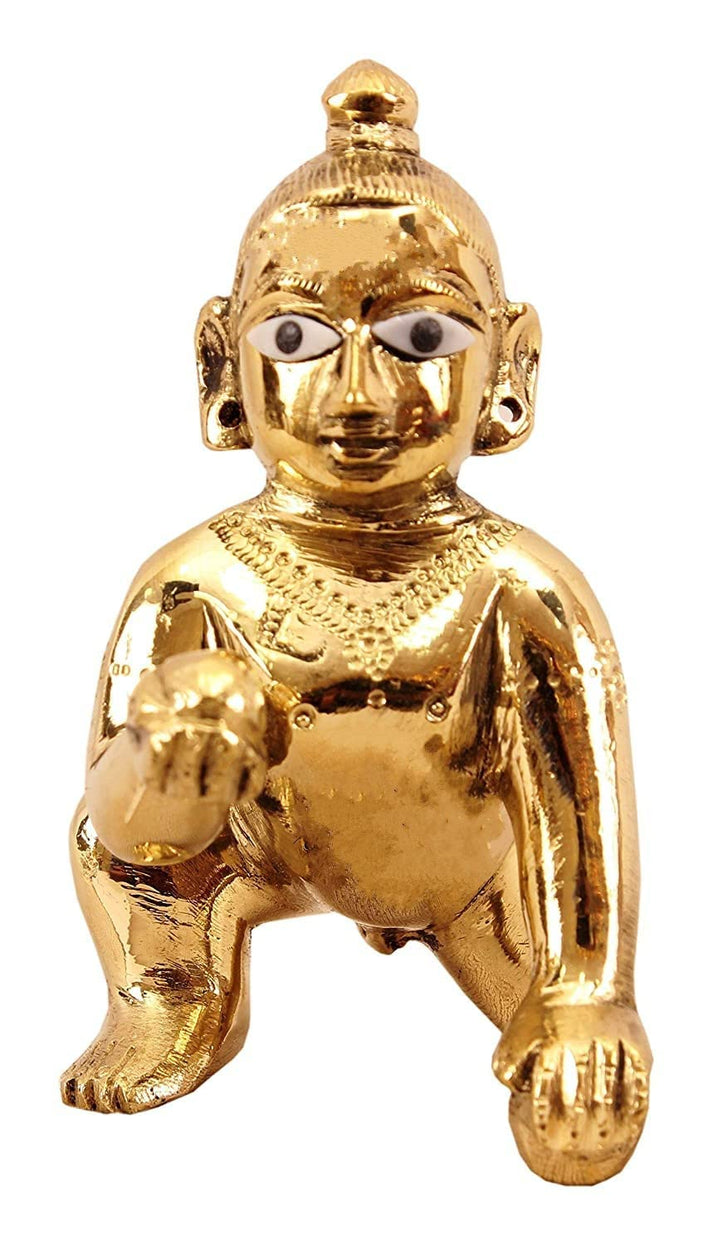 Laddu Gopal Idol/Bal Gopal/Thakur Ji Metal Murti (Size 0 to 6 Number.) Made in Vrindavan