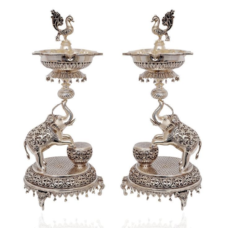 Diya | Deepam | Oil Lamp - German Silver